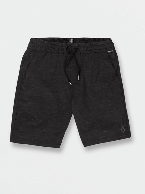 Volcom Understoned Elastic Cintura Shorts Negros | ESX-409617