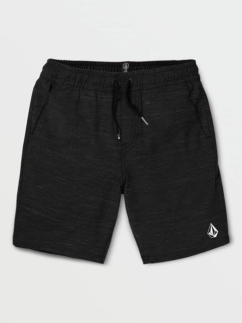 Volcom Understoned Híbrido Shorts Negros | IPX-681592
