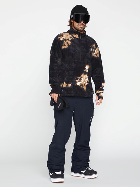 Volcom V-Science Fleece Pullover 1/2 Zip Negros | JTM-146850