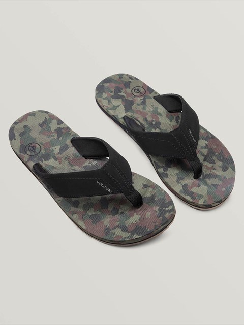 Volcom Victor Sandals Camuflados Oscuro | FLD-921045