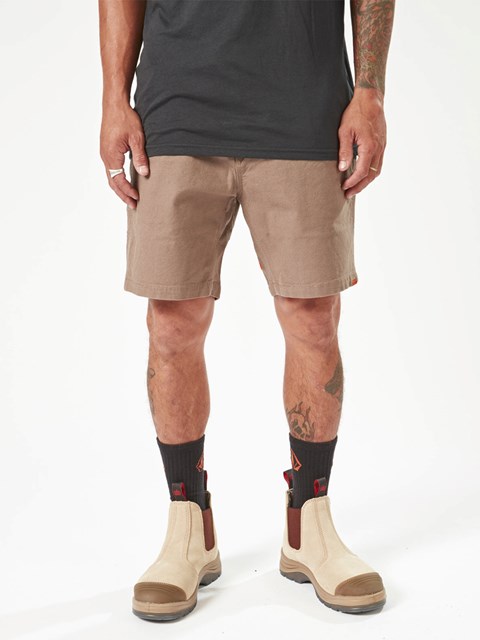 Volcom Volcom Workwear Caliper Elastic Cintura Shorts Brindle | PSO-482395