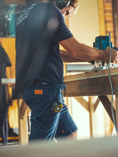 Volcom Volcom Workwear Caliper Trabajo Shorts Azul Marino | HGW-907453