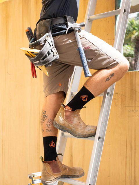 Volcom Volcom Workwear Caliper Trabajo Shorts Brindle | UBL-396457