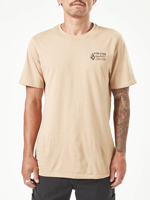 Volcom Volcom Workwear Corta Sleeve Tee Gravel | FYA-546210