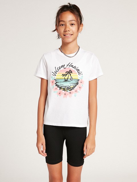Volcom Wav-ello Estampados tee Blancos | CZT-912406