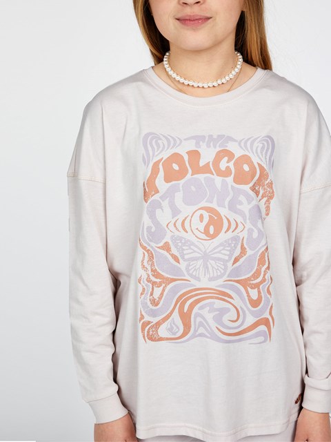 Volcom Werkin Doubles Long Sleeve Tee Ash | HQG-658034