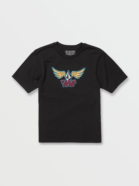 Volcom Wingz Corta Sleeve Tee Negros | ORF-157082