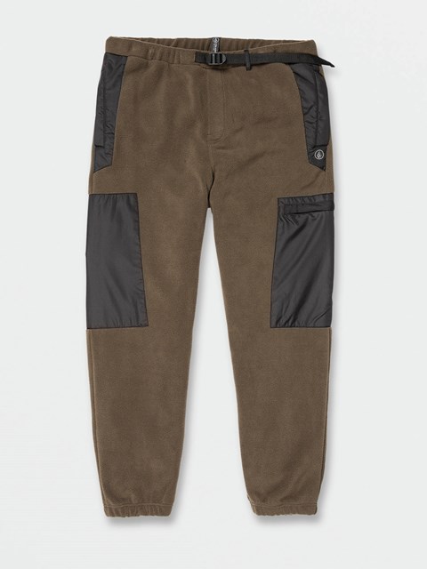 Volcom Yzzolater Fleece Pants Verde Oliva Oscuro | HMI-174206